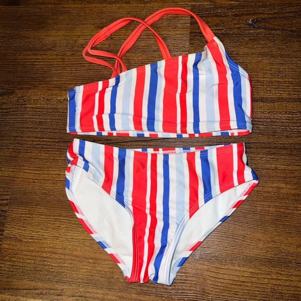 ⭐️Girls Bundle (3) Bikinis Size S 6/7 Old Navy Cat & Jack Wonder Nation - Picture 7 of 11